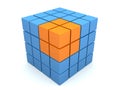 Abstract 3d cube Royalty Free Stock Photo