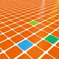 Abstract 3d infinite grid