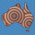 Abstract Aboriginal Art Royalty Free Stock Photo