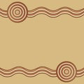 Abstract Aboriginal line painting