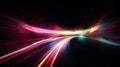 abstract acceleration speed motion on night road
