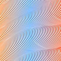 Abstract acid color wavy background, optical art, opart striped. Neon gradient