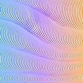 Abstract acid color wavy background, optical art, opart striped. Neon gradient