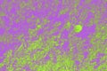 Abstract acid green and purple background for design