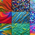 817 Abstract Acrylic Blends: An artistic and expressive background featuring abstract acrylic blends in bold and vibrant colors