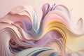 Abstract acrylic flow painting background in pastel shades.