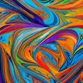 1621 Abstract Acrylic Paint: An artistic and abstract background featuring acrylic paint in bold and vibrant colors, conveying a