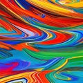 1621 Abstract Acrylic Paint: An artistic and abstract background featuring acrylic paint in bold and vibrant colors, conveying a