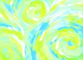 Abstract acrylic paint background with spirals