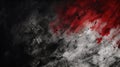 Abstract acrylic paint splash in black, red, and white Royalty Free Stock Photo