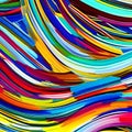 617 Abstract Acrylic Strokes: An artistic and expressive background featuring abstract acrylic strokes in bold and vibrant color Royalty Free Stock Photo