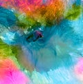 Abstract acrylic, watercolor painted background. Royalty Free Stock Photo