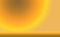 Golden yellow intense gradient blurred minimalist background. Warm shades.