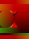 Abstract advertising, red green gradient circle dynamic decoratives geometric modern pattern