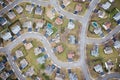 Abstract Aerial of Residential Homes Royalty Free Stock Photo