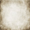 Grunge background, old paper texture, vintage, retro, brown, white, for text, rough, spots, streaks, frame Royalty Free Stock Photo