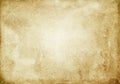 Grunge background of old brown paper, paper texture, rough, beige, spots, scratches, stains, vintage, blank Royalty Free Stock Photo