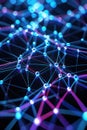 Abstract AI Data Visualization with Neural Networks Royalty Free Stock Photo