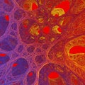 An abstract, AI-generated image depicting a complex, web-like structure. Interwoven Royalty Free Stock Photo
