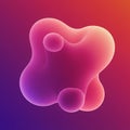 An abstract, AI-generated image featuring a smooth, organic shape with rounded Royalty Free Stock Photo
