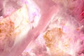 Abstract ai generated pink crystal