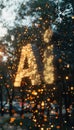 Abstract ai letters on bokeh background representing innovative artificial intelligence ideas
