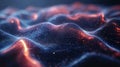 Abstract AI Wave Patterns in Digital Environment