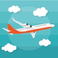 Abstract Airplane Background Vector Illustration