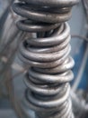 Abstract aluminum twisted wire Royalty Free Stock Photo