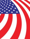 Abstract American Flag Background Illustration Royalty Free Stock Photo