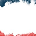 An abstract american patriotic illustration of stripes and stars in red and blue with paint brush effect Royalty Free Stock Photo