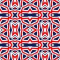 Abstract American Patriotic Seamless Pattern