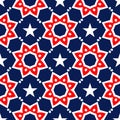 Abstract American Patriotic Seamless Pattern