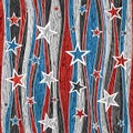 Abstract American seamless background - Stars seamless pattern Royalty Free Stock Photo