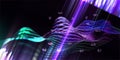 Abstract analytical background with blurred lines. Quantum cryptography concept. Analytics algorithms data. Banner for business,
