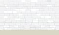 Abstract ancient white brick block wall