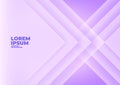 Abstract angle arrow overlap purple background with space for text and message.