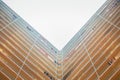 Abstract angle of the building exterior of public housing in Hong Kong Royalty Free Stock Photo