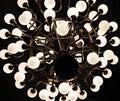 Abstract angle of hanging light fixture