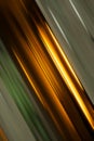 Abstract angled streaks of green and gold Royalty Free Stock Photo