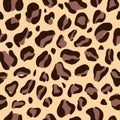 Abstract animal skin leopard seamless pattern design. Royalty Free Stock Photo