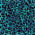 Abstract animal skin leopard seamless pattern design. Stylized leopard print wallpaper Royalty Free Stock Photo