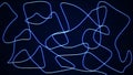 Abstract animated continuous single Neon line