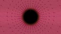 Abstract animated plexus tunnel background. Motion. Connected lines and dots creating round shaped tunnel with the light Royalty Free Stock Photo