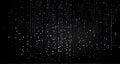 abstract animation of binary code cascading down like digital rain