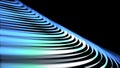 Abstract animation of colored lines on a black background. Animation. Beautiful abstraction of glowing lines. Animation