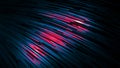 Abstract animation of colorful neon straws floating on the black background and changing their color. Animation. Dynamic Royalty Free Stock Photo