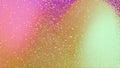 Abstract animation of explosive flow of colorful particles. Animation. Bright bokeh particles are scattered in stream Royalty Free Stock Photo