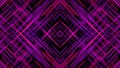 Abstract animation of hypnotic colorful crossed lines moving on the dark background. Animation. Cross lines animated