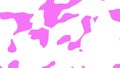 Abstract animation of pink morphing shapes on white background. Seamless loop animated background, wallpaper.